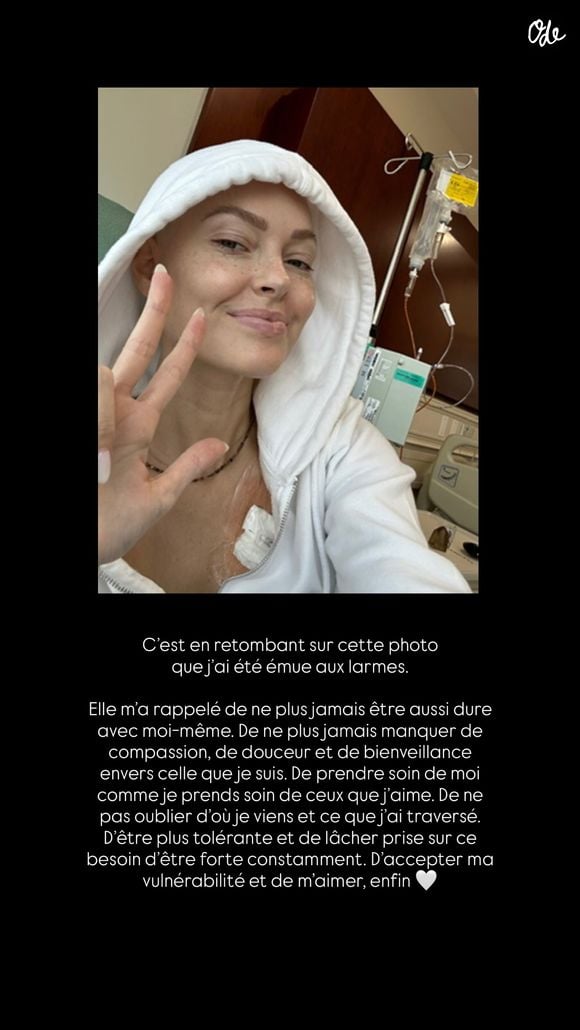 Capture d'écran du compte Instagram de Caroline Receveur.