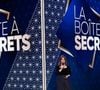 Faustine Bollaert lors de l'enregistrement de l'émission "La Boîte à secrets", présentée par F.Bollaert et diffusée le 16 janvier 2026 sur France 3, dans les studios du Lendit à Saint-Denis, France, le 16 décembre 2025. © Cyril Moreau/Bestimage
