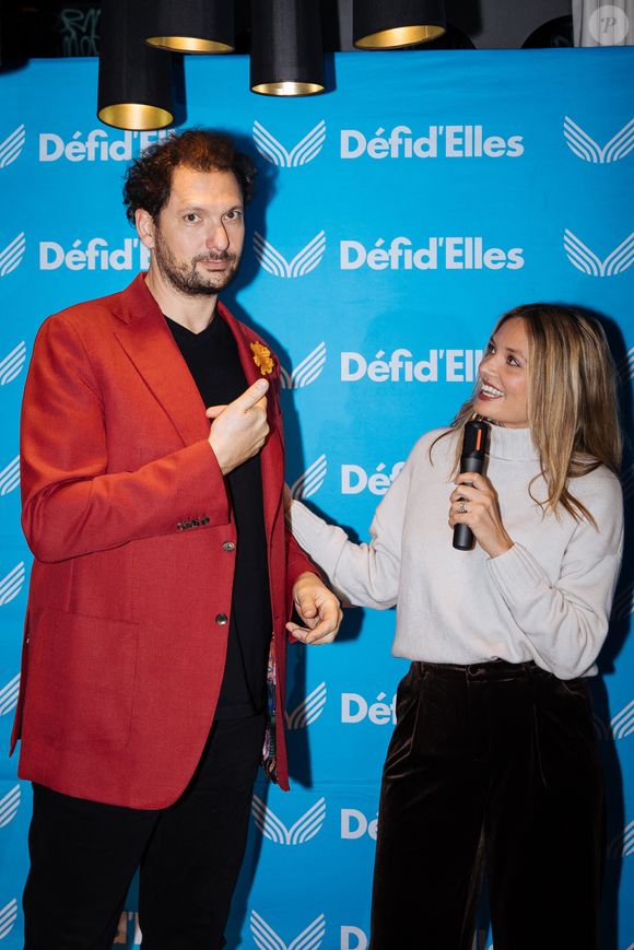 Eric Antoine et sa femme Gennifer Demey - Conférence de presse de la 9ème édition du Raid Féminin solidaire "Défi d'Elles" en soutien à l' ARSLA ( contre la maladie de Charcot) à l'hôtel Cinq Codet à Paris le 15 décembre 2025. © Tiphaine Praud-Lebely / Bestimage