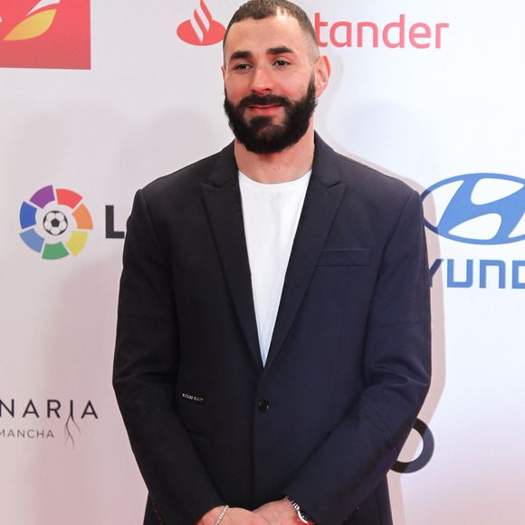 Karim Benzema devient le meilleur buteur français de l'histoire avec 413 buts - Info - Karim Benzema cambriolé pendant le match du Real contre Elche - Karim Benzema au photocall de la soirée des "AS Sports Awards 2021" à Madrid, le 14 décembre 2021.
© Irina R. Hipolito/AFP7 via Zuma Press/Bestimage