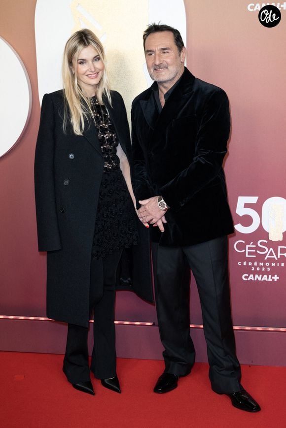 Alizée Guinochet et Gilles Lellouche arrivent à la 50e cérémonie des César à l'Olympia, le 28 février 2025 à Paris, en France. Photo de David Niviere/Abaca