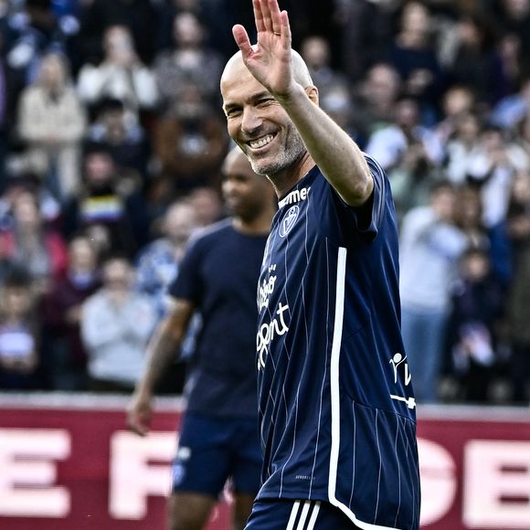 Zinedine Zidane - A l’occasion des 100 ans du parc Lescure, Bordeaux accueille au stade Chaban-Delmas un match de gala opposant les gloires des Girondins de Bordeaux au Variétés Club de France le mardi 14 mai 2024.