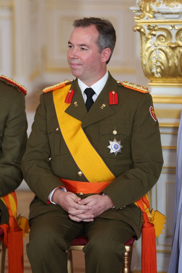 Le grand-duc Guillaume de Luxembourg - Cérémonie d'abdication du grand-duc H.de Luxembourg au palais grand-ducal de Luxembourg, le 3 octobre 2025. 
© Roland Miny / Bestimage