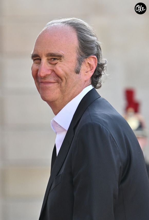 French businessman Xavier Niel - Dîner d'Etat en marge de la visite du président du Gabon au palais de l'Elysée à Paris le 20 juillet 2026. © Christian Liewig/Bestimage