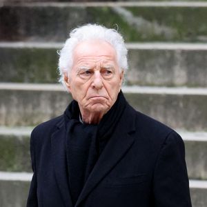 Robert Namias - Sortie des obsèques de Catherine Laborde en l’église Saint-Roch à Paris, le 6 février 2025. © Jacovides - Moreau / Bestimage
