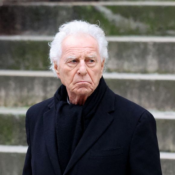 Robert Namias - Sortie des obsèques de Catherine Laborde en l’église Saint-Roch à Paris, le 6 février 2025.  © Jacovides - Moreau / Bestimage