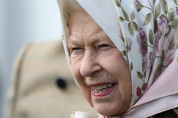 La reine Elizabeth II d'Angleterre lors du Royal Windsor Horse Show à Windsor le 10 mai 2019. Backgrid USA / Bestimage