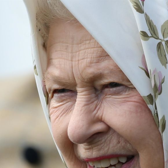La reine Elizabeth II d'Angleterre lors du Royal Windsor Horse Show à Windsor le 10 mai 2019. Backgrid USA / Bestimage