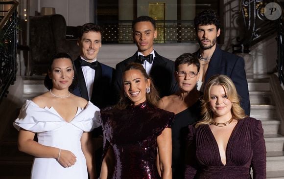 Marie Ducruet, Louis Ducruet, Alexandre Grimaldi, Vitaa, S.A.S. la Princesse Stéphanie de Monaco, Camille Gottlieb et Baptiste Giabiconi assistent au premier Gala Global Gift sponsorisé par « APM Monaco » organisé à Monaco. © Olivier Huitel/Pool/Bestimage