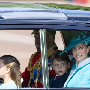 Prince William (Le prince William, prince de Galles), Princess Catherine (Catherine "Kate" Middleton, princesse de Galles), Prince George (Le prince George de Galles), Princess Charlotte (La princesse Charlotte de Galles), Prinz Louis (Le prince Louis de Galles), Official birthday parade for King Charles, The King's Birthday Parade 2025 (Trooping the Colour) in London, United Kingdom, June 14, 2025. ( DANA-No: 02619876 ) © Dana Press / Bestimage