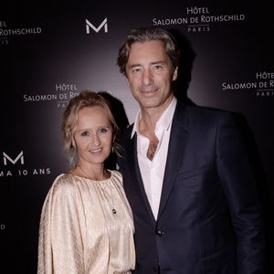 Exclusif - Laurent Solly et sa femme Caroline Roux - Moma Group fête son 10ème anniversaire à l'hôtel Salomon de Rothschild à Paris le 5 septembre 2022. © Rachid Bellak/Bestimage