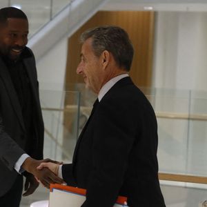 Nicolas Sarkozy - Arrivées au procès du financement libyen de Sarkozy le 6 février 2025.

© Christophe Clovis / Bestimage