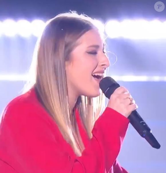 Helene Ségara sur le plateau de la Star Academy, 23 décembre 2023.