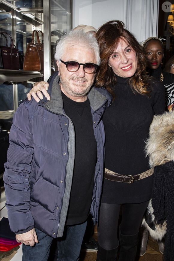 Jean-Marc Cerrone et sa femme Jill - Cocktail et Vente Privée chez Ralph Lauren à l'occasion de la parution du N°13 de Cerise Paris City Magazine à Paris le 2 décembre 2019. © Jack Tribeca/Bestimage