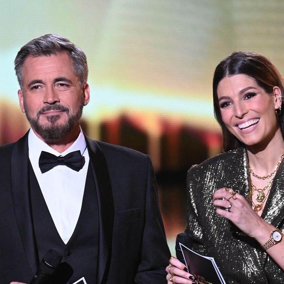 Olivier Minne et Laury Thilleman lors de la 37ème cérémonie des Victoires de la musique à la Seine musicale de Boulogne-Billancourt, le 11 février 2022.
© Guirec Coadic/Bestimage