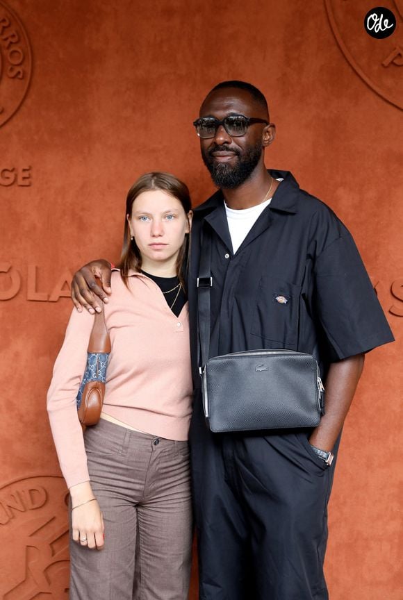 Gina Jimenez et Thomas Ngijol au village (jour 10) lors des Internationaux de France de Tennis de Roland Garros 2022 à Paris, France, le 31 mai 2022. © Dominique Jacovides/Bestimage