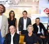 Exclusif - Bertrand Chameroy, Aurélie Casse, Patrick Cohen, Mohamed Bouhafsi, Lorrain Sénéchal, Pierre Lescure, Anne-Élisabeth Lemoine, Emilie Tran Nguyen - L'équipe de la nouvelle saison de l'émission "C à Vous" le 7 septembre 2023.

© Dominique Jacovides / Bestimage