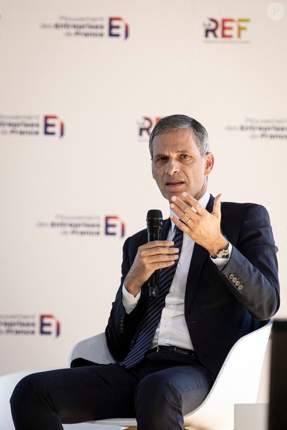 Rodolphe Saadé, président-directeur général du groupe CMA CGM - 2ème journée de la Rencontre avec les entrepreneurs à l'hippodrome de Paris Longchamp, le 27 août 2024.
© Elyxandro Cegarra / Panoramic / Bestimage