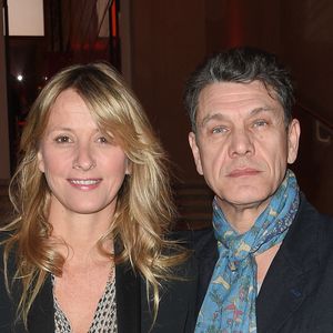 Marc Lavoine et Sarah - Soirée bicentenaire des Caisses d'Epargne au Palais de Chaillot à Paris, France, le 21 mars 2018. © Coadic Guirec/Bestimage