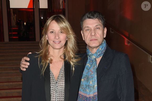 Marc Lavoine et Sarah - Soirée bicentenaire des Caisses d'Epargne au Palais de Chaillot à Paris, France, le 21 mars 2018. © Coadic Guirec/Bestimage