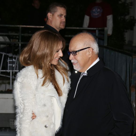 Celine Dion et son mari Rene Angelil arrivent a l'enregistrement de l'emission "Vivement dimanche" au studio Gabriel a Paris le 13 novembre 2013. L'emission sera diffusee le 17 novembre.