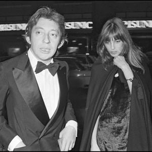 Archives - Serge Gainsbourg et Jane Birkin lors d'une soirée à Paris