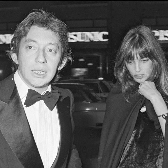 Archives - Serge Gainsbourg et Jane Birkin lors d'une soirée à Paris