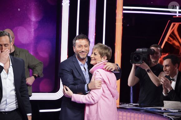 Exclusif - Bernard Montiel, Isabelle Morini-Bosc, sur le plateau de l’émission « TPMP » présentée par C.Hanouna et diffusée en direct sur Youtube et sur toutes les box (SFR, FREE, MyCanal etc), Paris, France, le 04 mars 2025. © Jack Tribeca / Bestimage