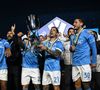 A l'intérieur, du bleu et blanc, comme un clin d'oeil aux couleurs de son club.

Matteo Politano - Naples remporte la Supercoupe d'Italie 2025 face à Bologne (2-0) à Rhiyad, le 22 décembre 2025.
Image Sport/PsnewZ/Bestimage