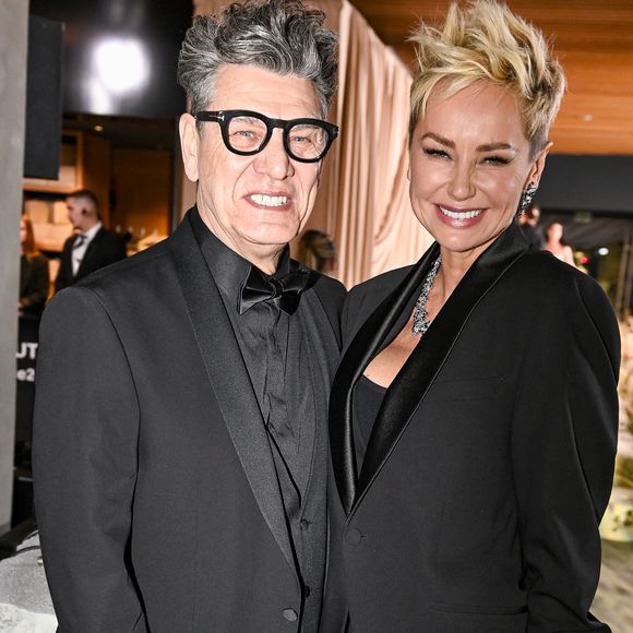 Marc Lavoine et sa compagne Adriana Karembeu à la soirée du Beauty Ball 2026 au château de Bratislava, en Slovaquie, le 16 janvier 2026. © ProfiMedia/Bestimage
