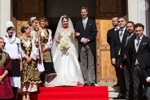 Le mariage du prince Leka II d'Albanie et d'Elia Zaharia à Tirana. Albanie, le 8 octobre 2016. © ALAIN ROLLAND/ IMAGEBUZZ/ BESTIMAGE