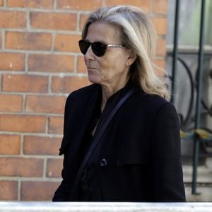 Claire Chazal - Arrivées aux obsèques de Nadia Farès en l'église Saint-Jean-de-Montmartre à Paris, le 24 avril 2026. N.Farès est décédée le 17 avril 2026 quelques jours après un "incident cardiaque" survenu le 12 avril 2026 dans la piscine du complexe sportif, Blanche (9ème). Dominique Jacovides - Olivier Borde / Bestimage