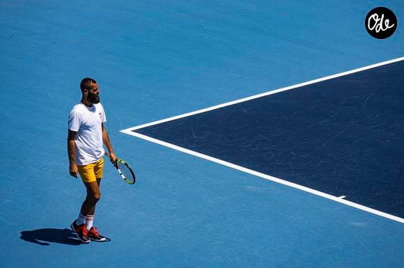 Benoit Paire - Tournoi UTS de Tennis - Los Angeles le 22 juillet 2023.