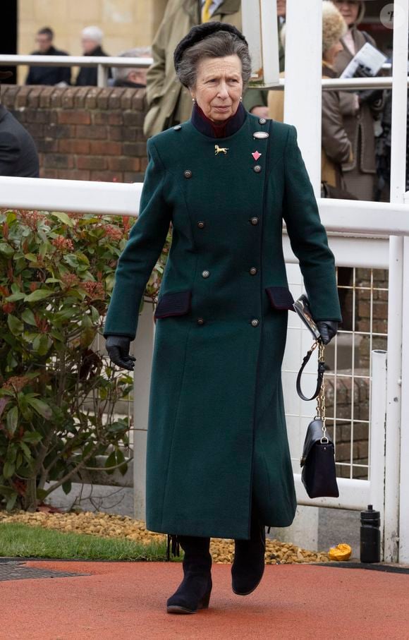 La princesse Anne au Gold Cup Day of the Cheltenham Racing Festival 2025. © GoffPhotos/Bestimage