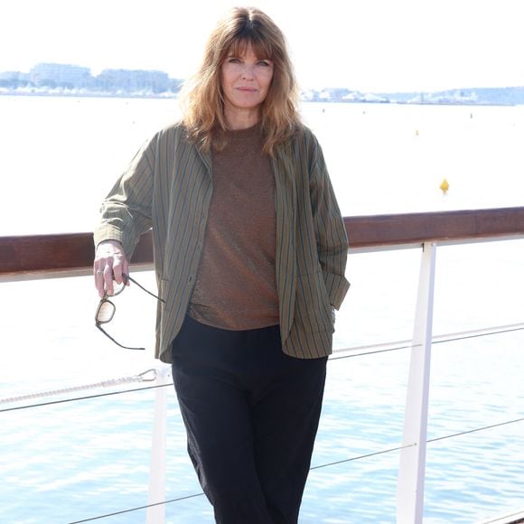 Gwendoline Hamon - Photocall de la série "Rien ne t'efface" sur la plage du Majestic lors du 8ème festival CanneSeries à Cannes, le 28 avril 2025.
© Denis Guigenbourg / Bestimage