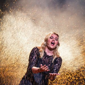 Louane de France avec la chanson "Maman" lors d'une répétition pour la deuxième demi-finale du 69e Concours Eurovision de la chanson à l'Arena St. Jakobshalle. Photo by Jens Buttner/DPA/ABACAPRESS.COM