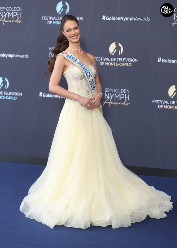 Hinaupoko Devèze, Miss France 2026, lors de la cérémonie de clôture du 65e Festival de télévision de Monte-Carlo, le 16 juin 2026.

© Denis Guignebourg / Bestimage