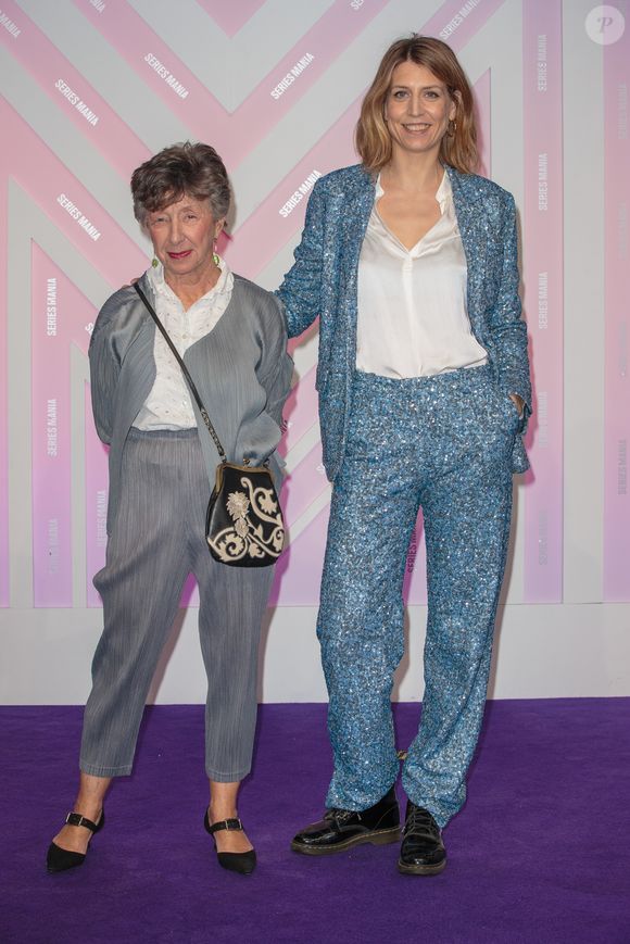 Laurence Bloch et Adele Van Reeth lors du photocall de la cérémonie d'ouverture Serie Mania Festival international Lille 2024, à Lille, France, le 15 mars 2024. © Stéphane Vansteenkiste/Bestimage