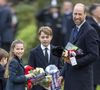 Le prince William pose avec ses 3 enfants Charlotte, George et Louis pour la fête des Pères
La princesse Charlotte, le prince George et le prince de Galles assistent au service religieux du jour de Noël à l'église St Mary Magdalene à Sandringham, Norfolk, Royaume-Uni. Photo par Zak Hussein/Splash News/ABACAPRESS.COM