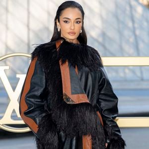 Amina Muaddi au Défilé de mode Vuitton Collection Printemps-Été 2026 dans le cadre de la Fashion Week de Paris, le 30 septembre 2025. 

© Olivier Borde/Bestimage