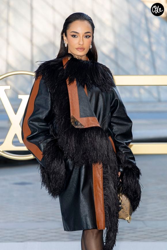 Amina Muaddi au Défilé de mode Vuitton Collection Printemps-Été 2026 dans le cadre de la Fashion Week de Paris, le 30 septembre 2025. 

© Olivier Borde/Bestimage