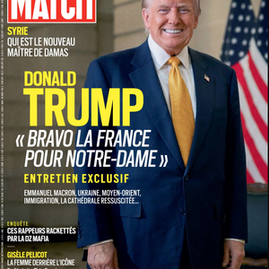 Couverture du magazine "Paris Match" paru le jeudi 12 décembre 2024.