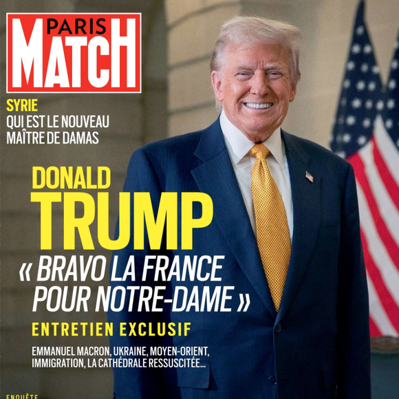 Couverture du magazine "Paris Match" paru le jeudi 12 décembre 2024.