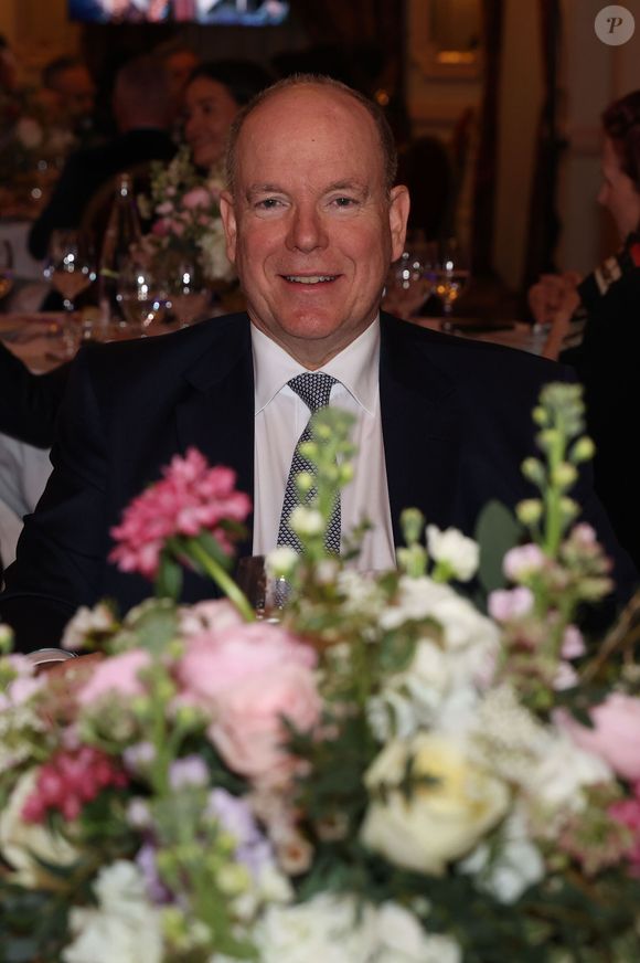 Exclusif - Le prince Albert II de Monaco - Le prince Albert II de Monaco assiste à la Nuit de l'Hôtellerie et de la Restauration, organisée par l'Association des Industries Hôtelières Monégasques à l'Hôtel Hermitage (Salle Belle Époque) à Monaco le 11 mars 2025. © Claudia Albuquerque/bestimage