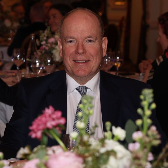 Exclusif - Le prince Albert II de Monaco - Le prince Albert II de Monaco assiste à la Nuit de l'Hôtellerie et de la Restauration, organisée par l'Association des Industries Hôtelières Monégasques à l'Hôtel Hermitage (Salle Belle Époque) à Monaco le 11 mars 2025. © Claudia Albuquerque/bestimage