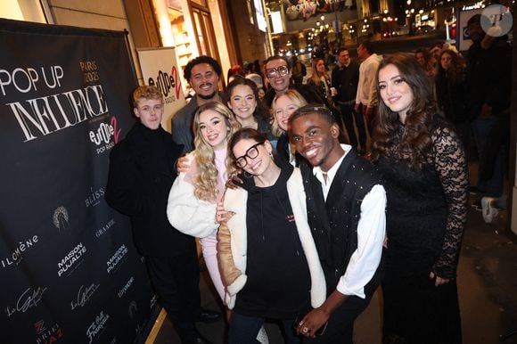 Charles, Emma, Noah, Julie, Lucie Bernardoni, Paul, Maia, Franck et Maureen (Star Academy 12) participent à la Pop Up Influence Party organisée par Aurelien Cassirame, à Paris, le 02 février 2025 à Paris, France. Photo de Jerome Domine/ABACAPRESS.COM