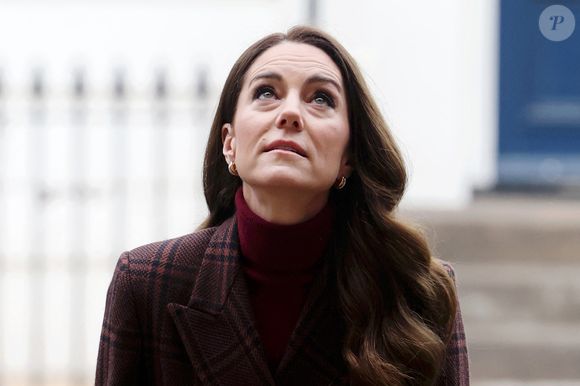 Catherine (Kate) Middleton, princesse de Galles à l'hôpital Royal Marsden, où elle a reçu son traitement contre le cancer, à Londres, Royaume-Uni, le 14 janvier 2025. © Chris Jackson/WPA-Pool/Bestimage