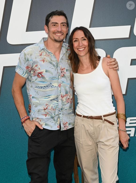 Claude Dartois et sa femme Virginie Milano - Avant-première du film "Bullet Train" au Grand Rex à Paris le 18 juillet 2022. © Coadic Guirec/Bestimage