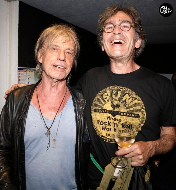 Exclusif - Jean-Louis Aubert  et Richard Kolinka - People lors de la soirée des 50 ans du studio Ferber à Paris. Le 29 juin 2023
© Cédric Perrin / Bestimage