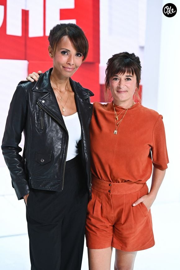Exclusif - Sonia Rolland et Beatrice De La Boulaye - Enregistrement de l'émission "Vivement Dimanche" au Studio Gabriel, présentée par M.Drucker et diffusée le 25 septembre sur France 3
© Guillaume Gaffiot / Bestimage
